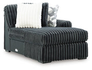 Midnight-Madness Gunmetal Right-Arm Facing Corner Chaise - 9810517