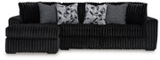 Midnight - Madness Onyx 2 - Piece LAF Sectional - Lara FurnitureSectional