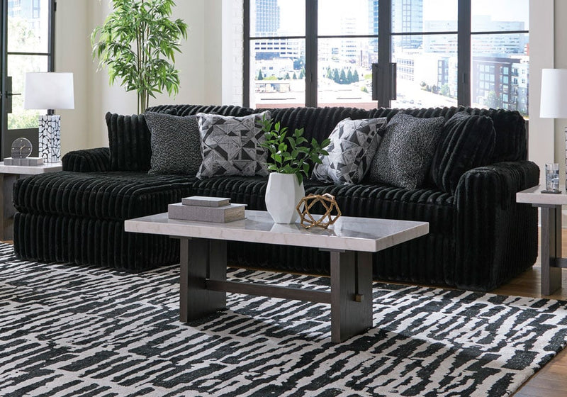 Midnight - Madness Onyx 2 - Piece LAF Sectional - Lara FurnitureSectional