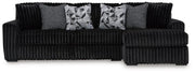 Midnight - Madness Onyx 2 - Piece RAF Sectional - Lara FurnitureSectional