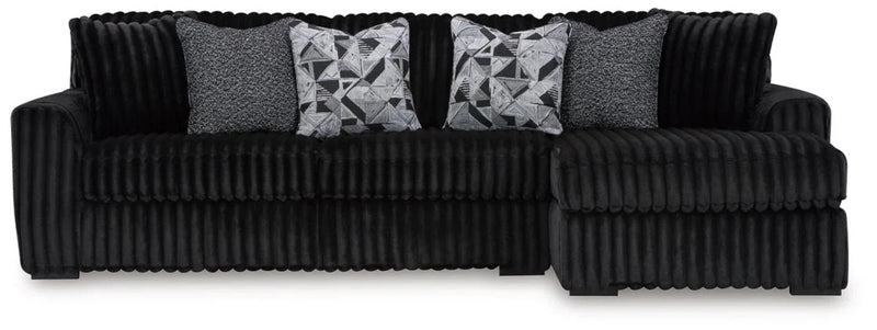 Midnight - Madness Onyx 2 - Piece RAF Sectional - Lara FurnitureSectional