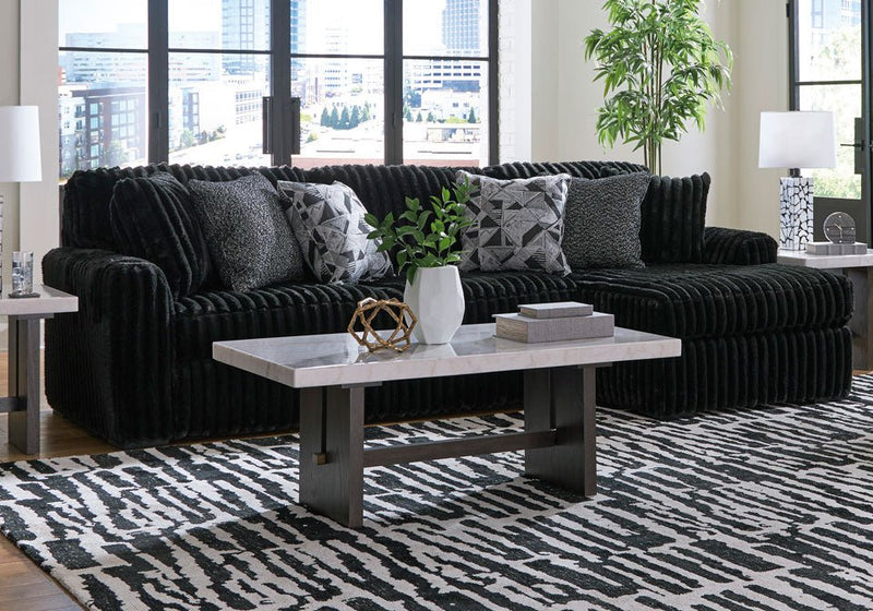 Midnight - Madness Onyx 2 - Piece RAF Sectional - Lara FurnitureSectional