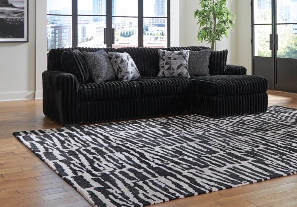 Midnight - Madness Onyx 2 - Piece RAF Sectional - Lara FurnitureSectional