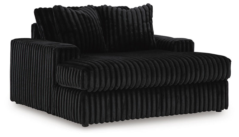 Midnight-Madness Onyx 2-Piece Sectional and Oversized Chaise - 98103U5