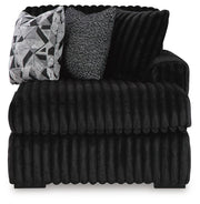 Midnight-Madness Onyx 2-Piece Sectional and Oversized Chaise - 98103U5
