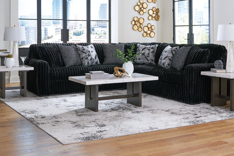 Midnight - Madness Onyx 3 - Piece Sectional - Lara FurnitureSectional