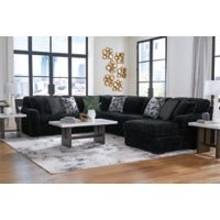 Midnight - Madness Onyx 4 - Piece RAF Sectional - Lara FurnitureSectional