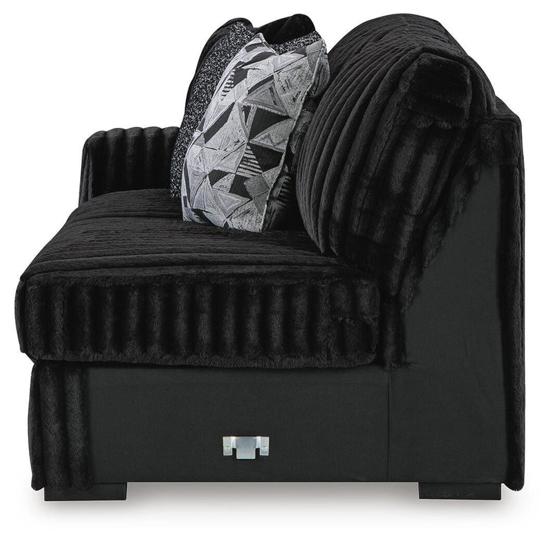 Midnight-Madness Onyx 4-Piece Sectional - 98103U11