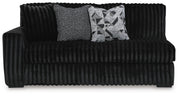 Midnight-Madness Onyx 4-Piece Sectional and Oversized Chaise - 98103U2
