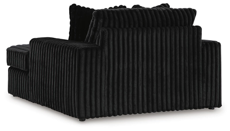 Midnight-Madness Onyx 4-Piece Sectional and Oversized Chaise - 98103U2