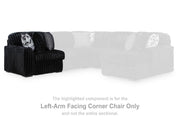 Midnight-Madness Onyx Left-Arm Facing Corner Chair - 9810364