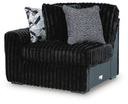 Midnight-Madness Onyx Left-Arm Facing Corner Chair - 9810364