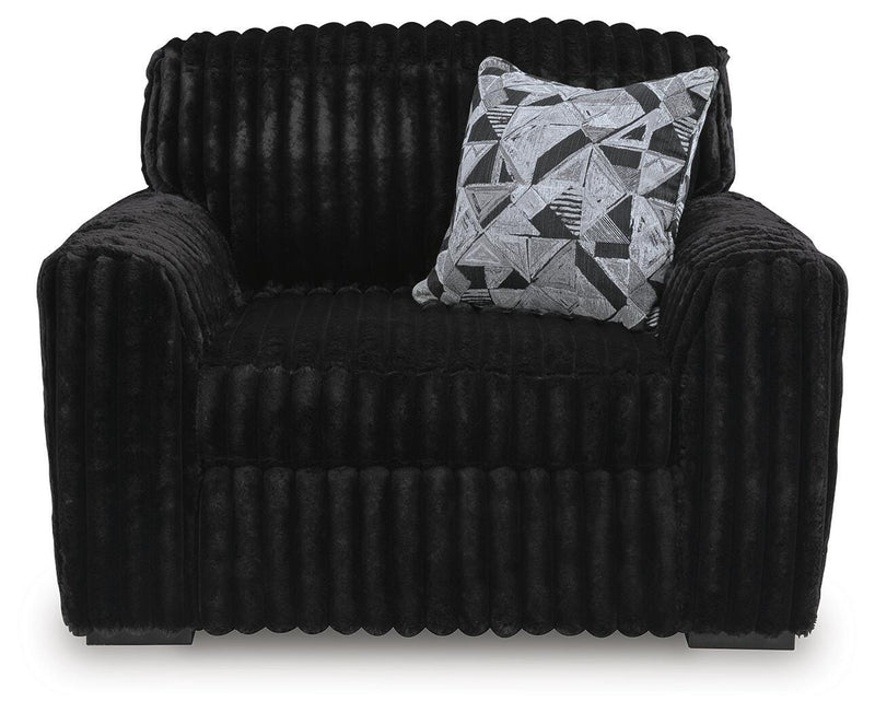 Midnight-Madness Onyx Oversized Chair - 9810323