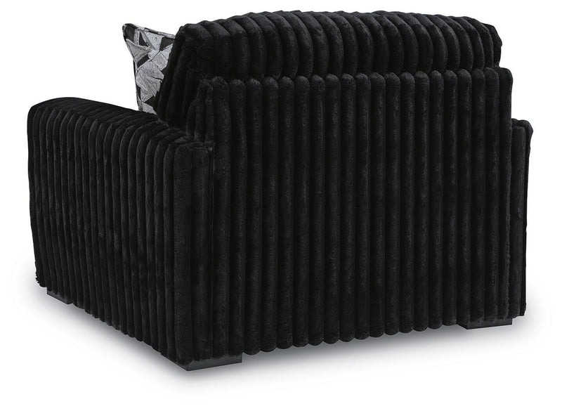 Midnight-Madness Oversized Chair and Ottoman - 98103U15