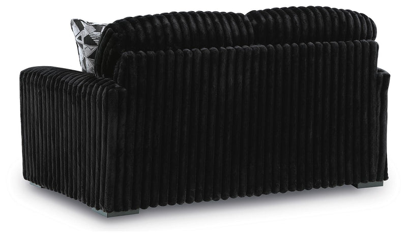 Midnight-Madness Sofa, Loveseat and Oversized Ottoman - 98103U13