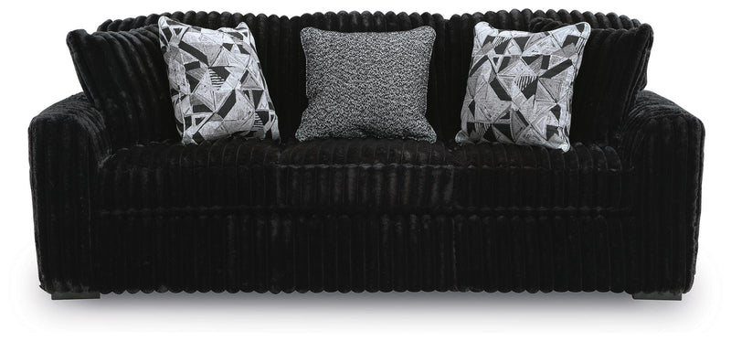 Midnight-Madness Sofa, Loveseat and Oversized Ottoman - 98103U13