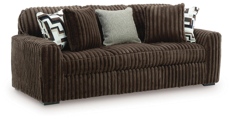 Midnight-Madness Sofa, Oversized Chair and Accent Ottoman - 98104U4