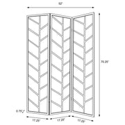 Mila 3-Panel Room Divider Folding Shoji Screen Walnut - 962923