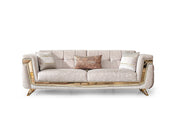 Milano Max 3-pieces (Sofa & Loveseat & Chair) Livingroom in Cream - 200-MAX-MIL-KEN020-DAR020-ELA020-321