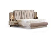 Milano Max Bedroom (Queen Frame With Headboard & Dresser With Mirror & 2 Nightstand) - 200-MAX-MIL-150-QB-SET
