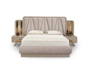 Milano Max Bedroom (Queen Frame With Headboard & Dresser With Mirror & 2 Nightstand) - 200-MAX-MIL-150-QB-SET