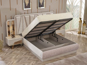 Milano Max Bedroom (Queen Frame With Headboard & Dresser With Mirror & 2 Nightstand) - 200-MAX-MIL-150-QB-SET