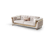 Milano Max Convertible Loveseat in Cream - 200-MAX-MIL-KEN020-DAR020-ELA020-2