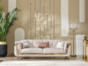 Milano Max Convertible Loveseat in Cream - 200-MAX-MIL-KEN020-DAR020-ELA020-2