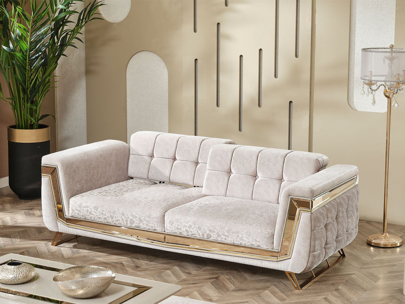 Milano Max Convertible Sofa in Cream - 200-MAX-MIL-KEN020-DAR020-ELA020-3