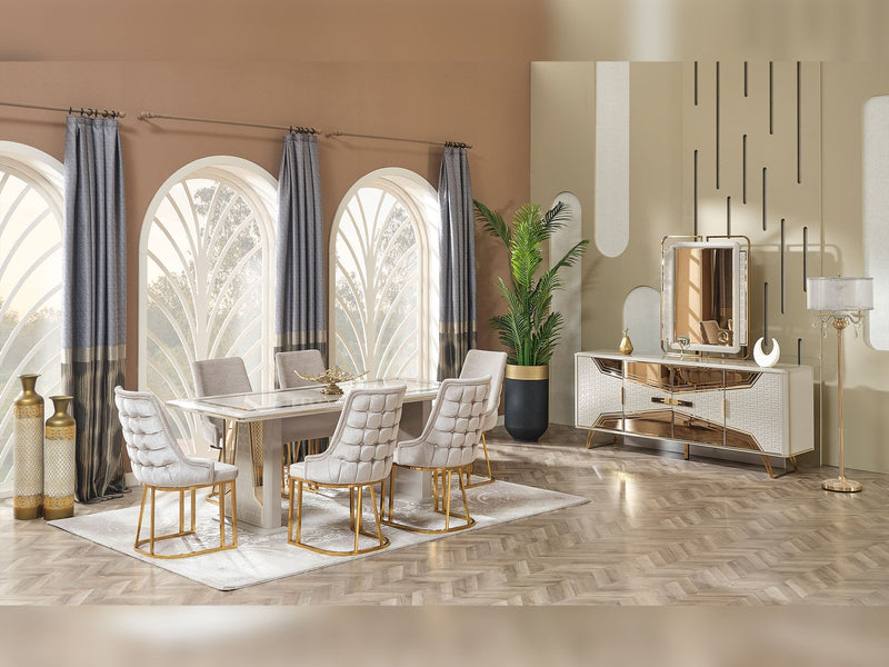 Milano Max Dining Table - 200-MAX-MIL-DT-6