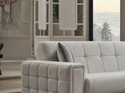 Milano Sectional Sofa in Cream - 200-SER-MIL-PINAR03-S