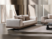 Milano Stationary Loveseat in Grey - 200-ST-MIL-CREMONA15-2