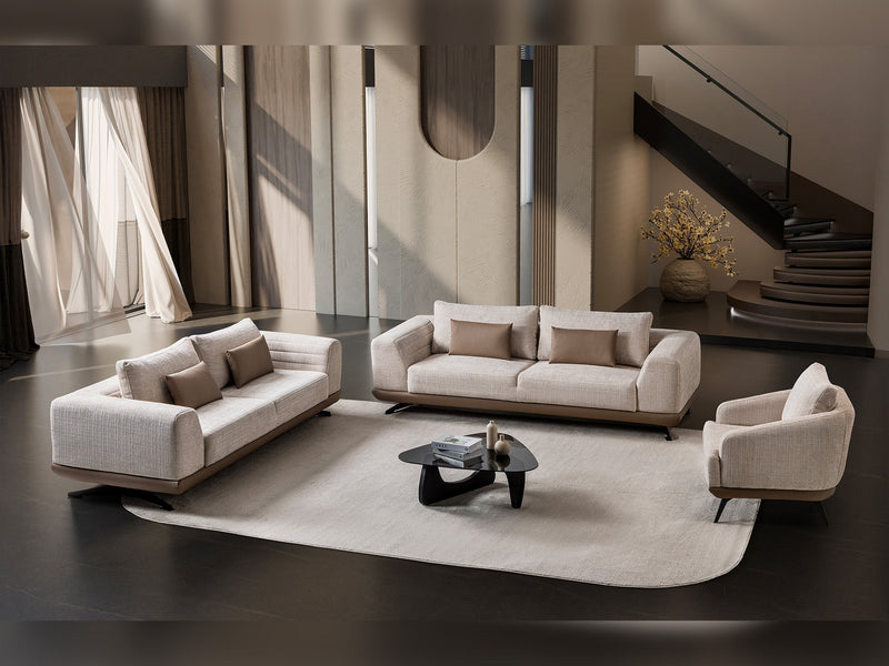 Milano Stationary Sofa in Grey - 200-ST-MIL-CREMONA15-321