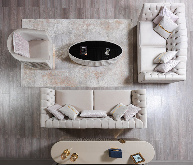 Milena Ivory Coffee Table - Lara FurnitureCoffee Table