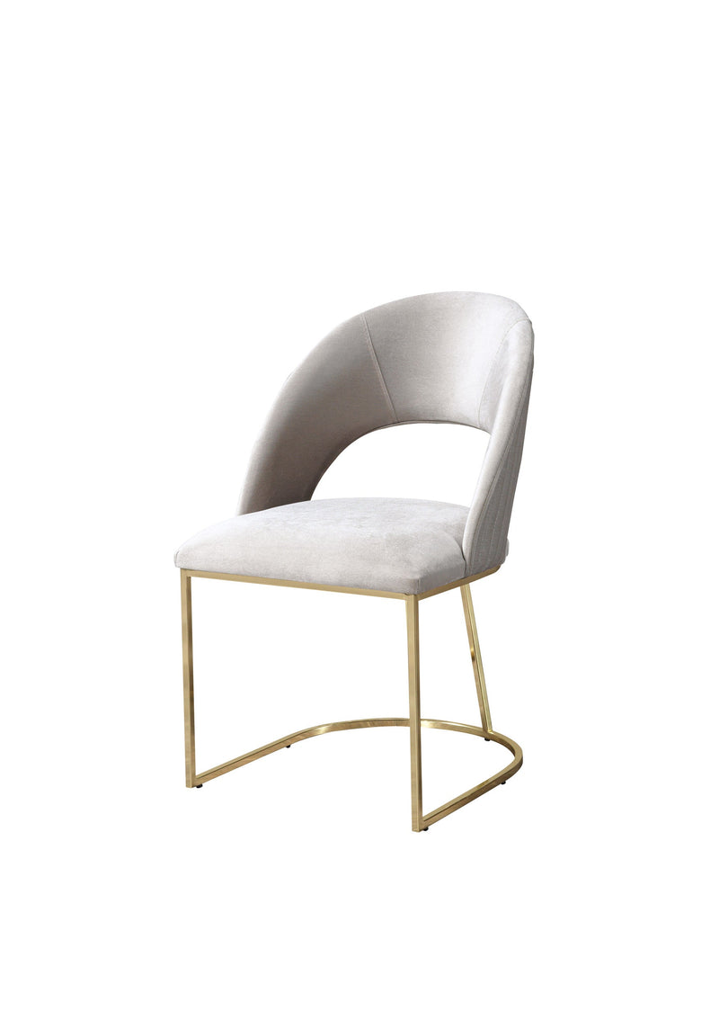 Milena Ivory Dining Chair, Set of 2 - MILENA IV DC-2