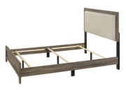 Mille Brownish Gray Upholstered Bedroom Set - Lara FurnitureBedroom Set