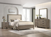 Mille Brownish Gray Upholstered Bedroom Set - Lara FurnitureBedroom Set