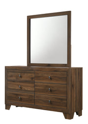 Mille Cherry Brown Upholstered Youth Bedroom Set - Lara FurnitureYouth Bedroom Set