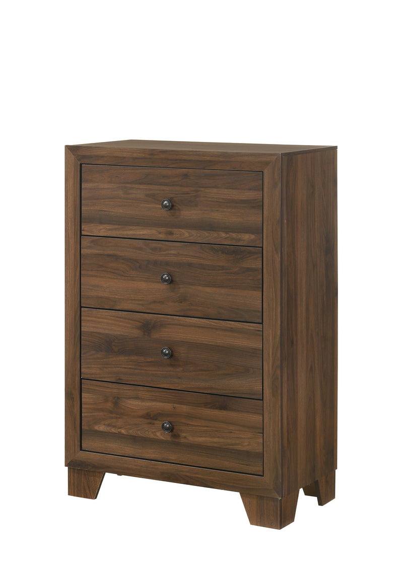 Mille Cherry Brown Upholstered Youth Bedroom Set - Lara FurnitureYouth Bedroom Set