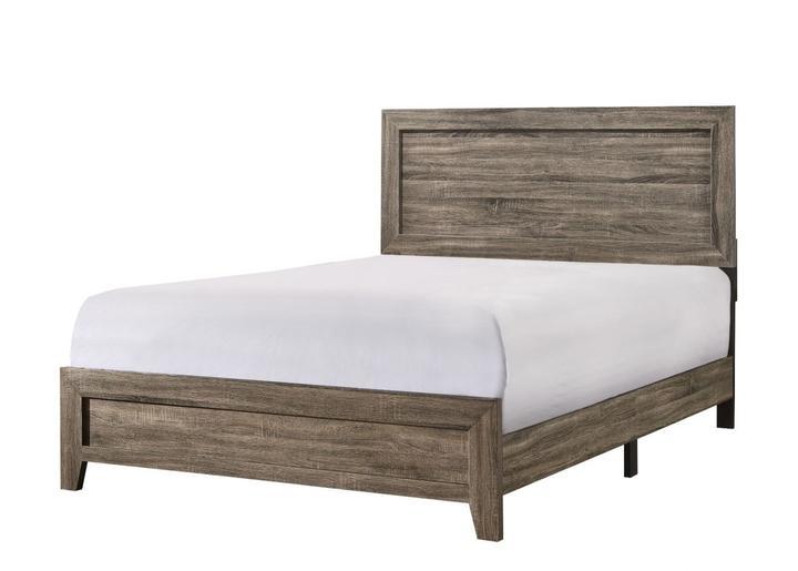 Millie Brown King Panel Bed - Lara FurnitureKing Bed