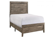 Millie Brown Twin Panel Bed - Lara FurnitureTwin Bed