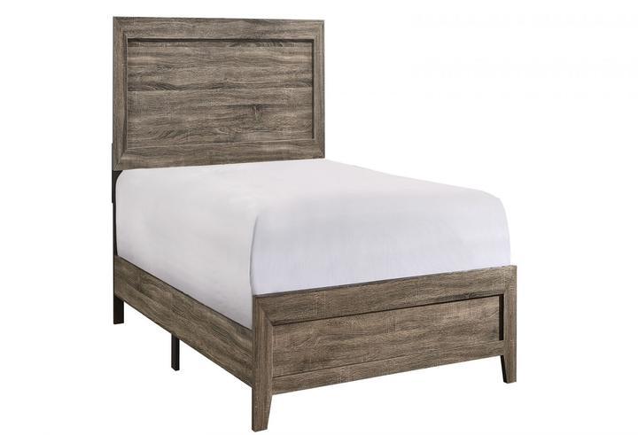 Millie Brown Twin Panel Bed - Lara FurnitureTwin Bed
