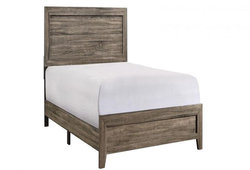 Millie Brown Twin Panel Bed - Lara FurnitureTwin Bed