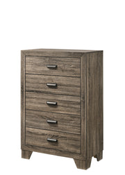 Millie Brownish Gray Panel Bedroom Set - Lara FurnitureBedroom Set