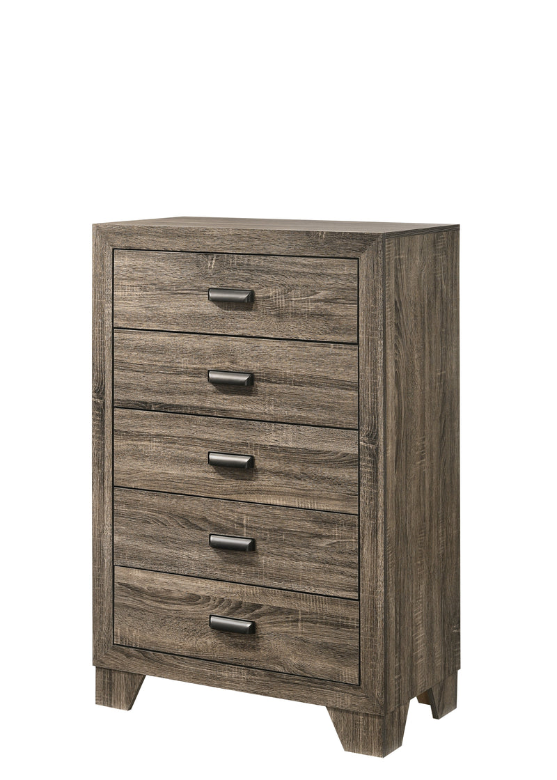 Millie Brownish Gray Panel Bedroom Set - Lara FurnitureBedroom Set