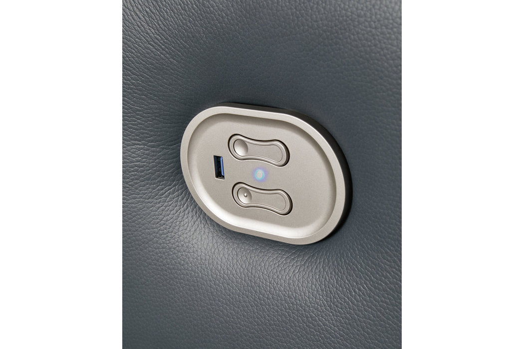 Mindanao Steel Power Reclining Living Room Set - Gate FurniturePower Reclining Living Room Set