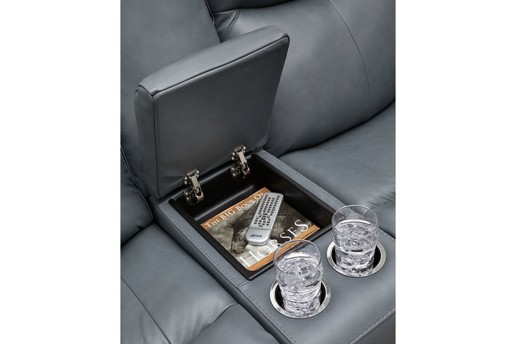 Mindanao Steel Power Reclining Living Room Set - Gate FurniturePower Reclining Living Room Set