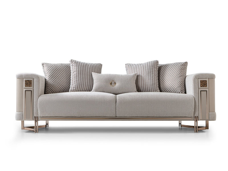 Mirage 3-pieces (Sofa & Loveseat & Chair) Livingroom Set - Gold - 200-ST-MIR-KENZO20-GOL-321
