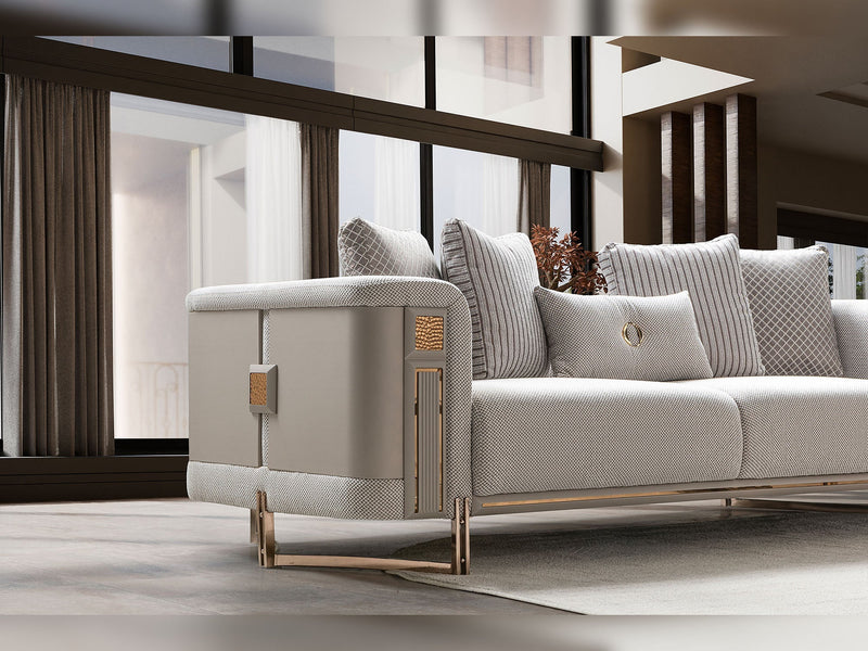Mirage Stationary Sofa - Gold - 200-ST-MIR-KENZO20-GOL-3