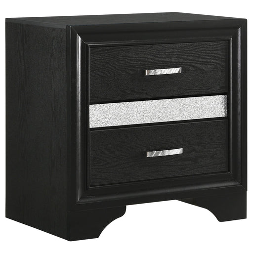 Miranda 3-drawer Nightstand Bedside Table Black - 206362